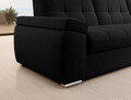 Coltar extensibil dreapta 3 locuri ELTAP, RT-10FL, Sado, 272x192x95 cm, lemn/poliester, negru