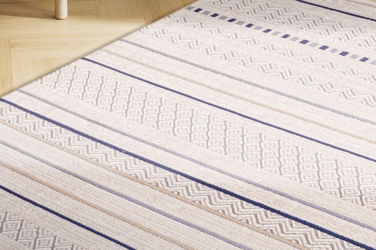 Covor, 45628 Milas, 200x290 cm, Acril, Albastru navy - 1 | YEO