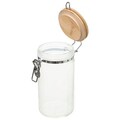 Recipient cu capac ermetic, 5five, Ø 10 x 20 cm, 1 L, sticla, alb