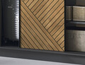 Dulap pentru haine ELTAP, Marrphy III, 180x60x220 cm, MDF/ABS, negru/maro