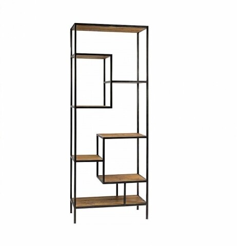 Biblioteca kit-derby, heinner, 180x80x35 cm, negru