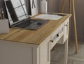 Birou, Hanah Home, FRN-21033, 132x80x50 cm, PAL, Crem / Stejar / Gri