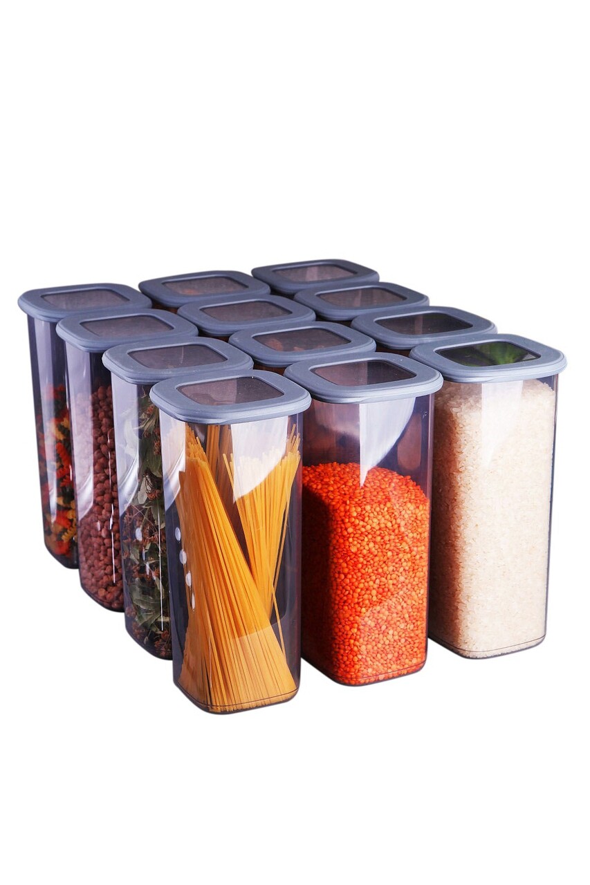 Set recipiente depozitare, Kosova, 430KSV1426, Plastic, Gri