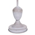 Lampa de masa Clasic, Creaciones Meng, 33 cm, 1 x E14, 40W, metal, gri deschis/alb