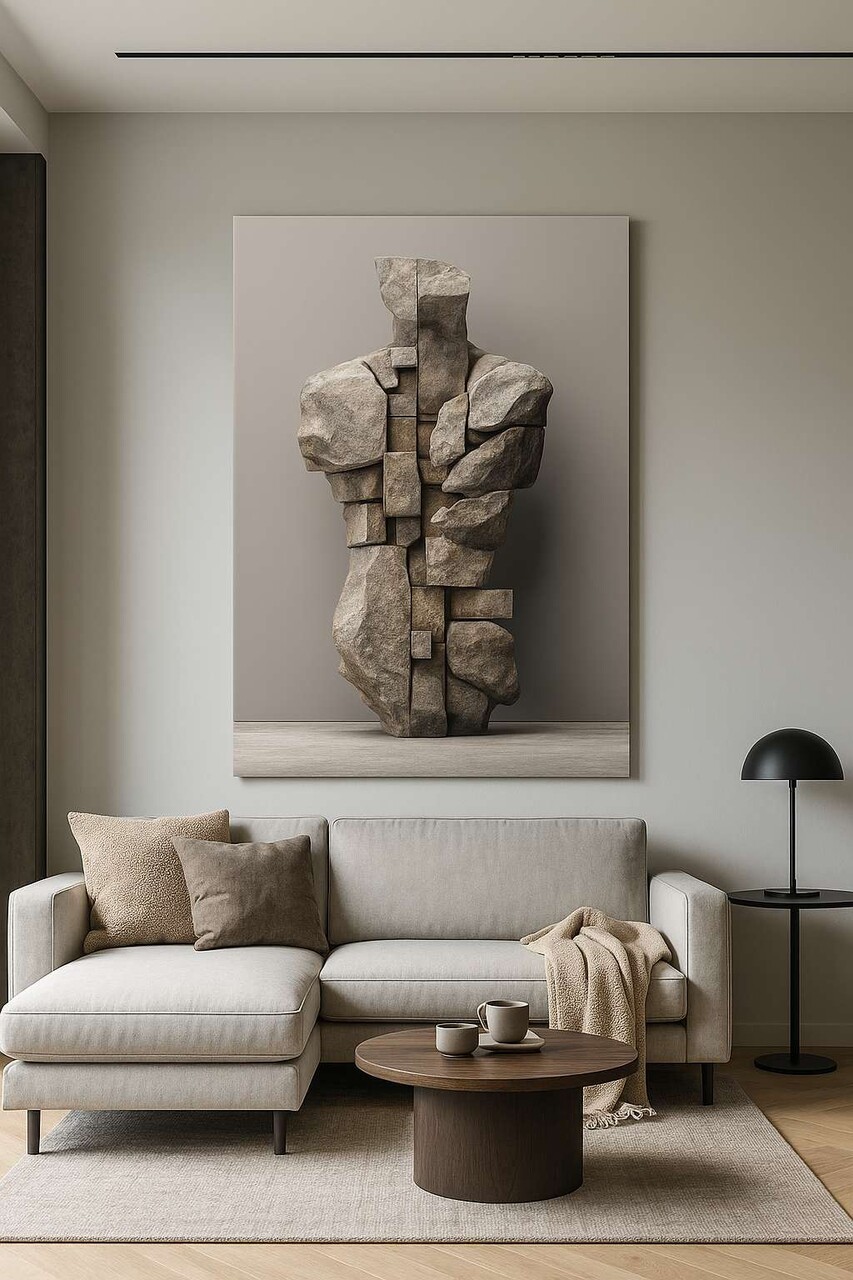 Tablou decorativ Hm_Cnvs26-28-50x70 Cadru: 100% lemn (Grosime: 2 x 3 cm) Multicolor