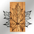 Decoratiune de perete, Hare, lemn/metal, 56 x 58 cm, negru/maro