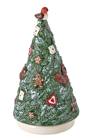 Cutie muzicala rotativa, Villeroy & Boch, Nostalgic Melody Tree, Ø 9 x 17 cm, portelan, pictat manual