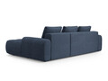 Coltar extensibil dreapta 3 locuri, Linz, Cosmopolitan Design, 275x142x84 cm, tesatura structurata, albastru inchis