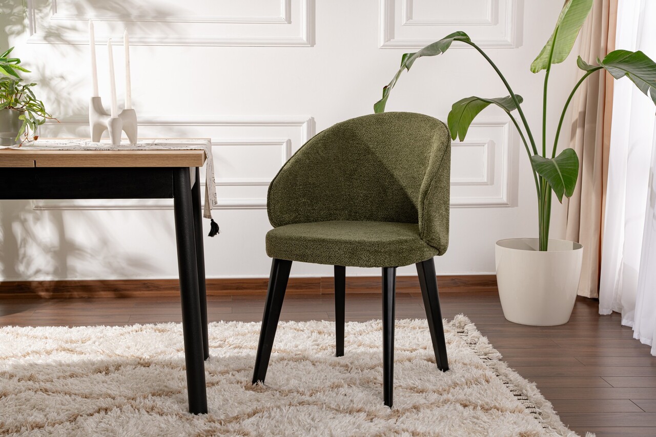 Set scaune 2 piese, Wayland, Bentley, Verde/Negru