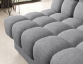 Canapea extensibila 3 locuri ELTAP, Clareta, 197x95x96 cm, lemn/poliester, gri inchis