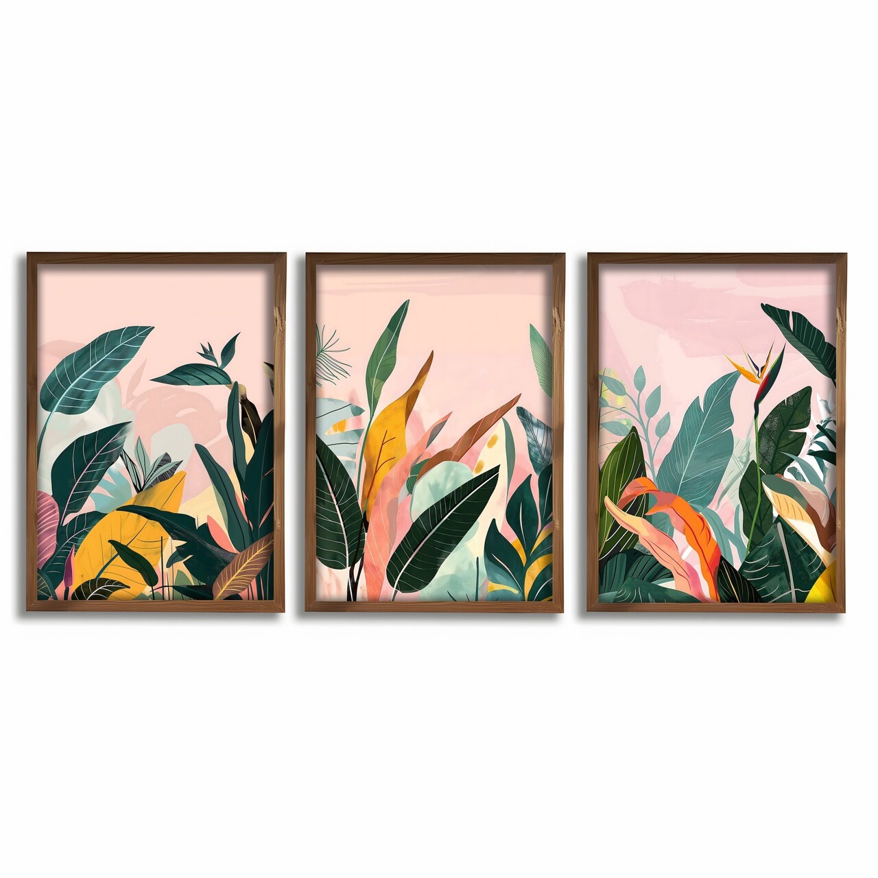 Set 3 tablouri decorative, GE264-L, Lemn, Multicolor - view 3