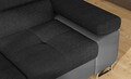 Coltar extensibil stanga 4 locuri, ELTAP, Anton, 272x203x85 cm, lemn/poliester, gri inchis/gri