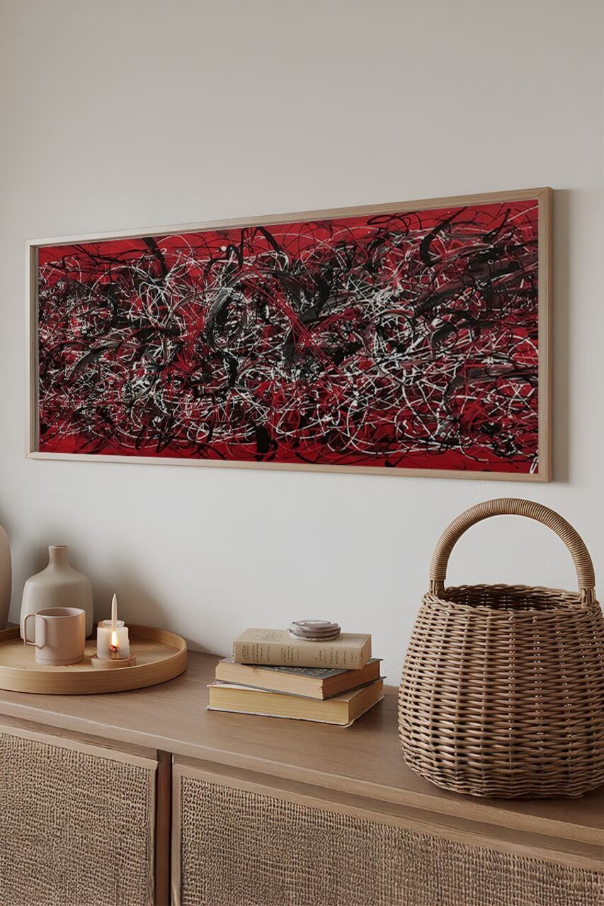 Tablou decorativ, Artsmdfyty10-50120, Vopsea: 100% MDF (grosime: 2,7 mm), Multicolor - view 2