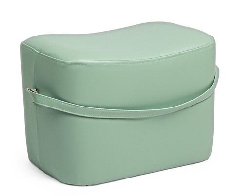 Taburet, bizzotto, giona, 34 x 35 x 51 cm, piele ecologica/mdf, verde