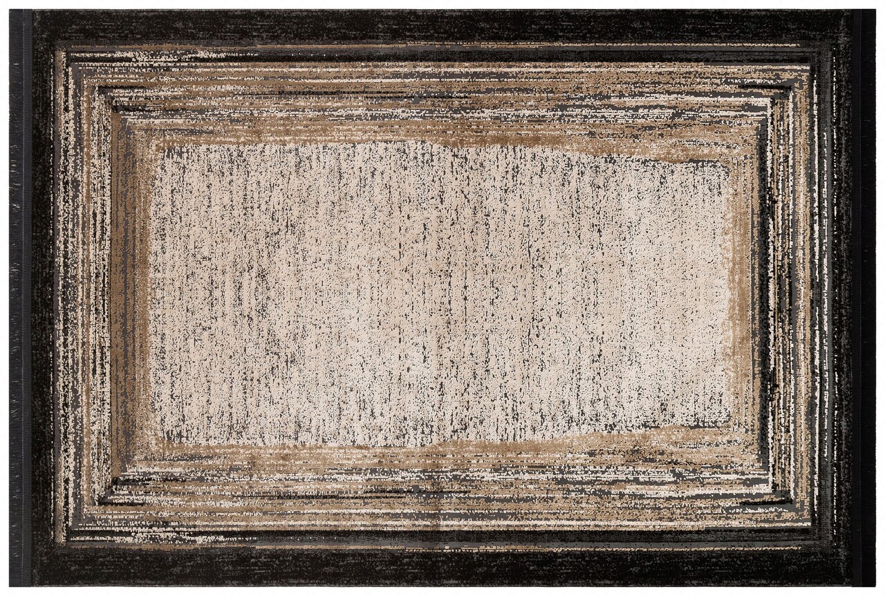 Covor, St 15 Black Vizon Xw , 120x180 cm, Poliester, Negru / nurcă - 1 | YEO