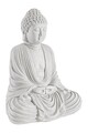 Decoratiune Pattaya Buddha Seated, Bizzotto, 33.5x25x42 cm, alb