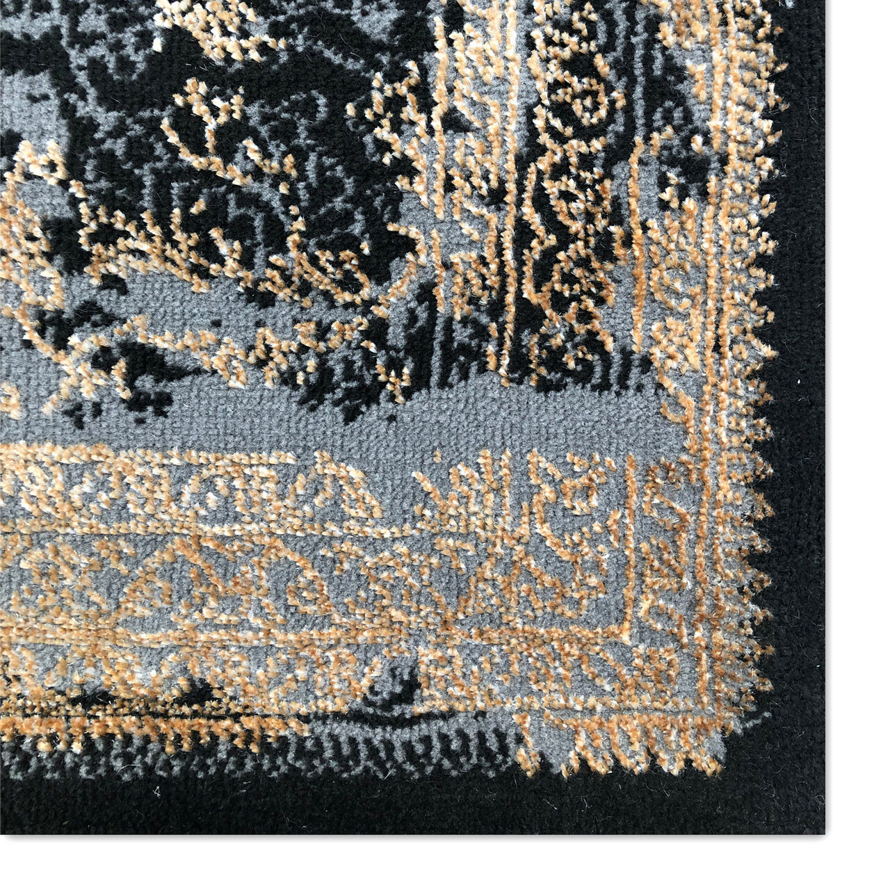Covor, G6728, 150x230 cm, Poliester, Antracit / Aur