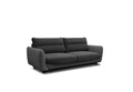Canapea extensibila 4 locuri ELTAP, SO-SIL-06NU, Silva, 236x95x90 cm, lemn/poliester, gri inchis