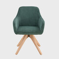 Scaun Pesa, Homla, 60x56x82 cm, poliester/lemn/poliuretan, verde