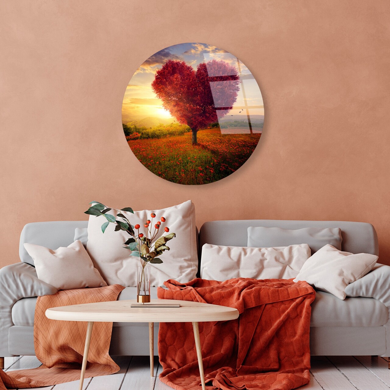 Tablou decorativ, UV-1127, Diametru: 60 cm, Multicolor - view 2