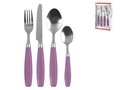 Set tacamuri 24 piese Dinamika, Pengo, inox/plastic, mov