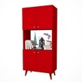 Bufet RF.110.001.004, Gauge Concept, 60x32x135 cm, PAL, rosu