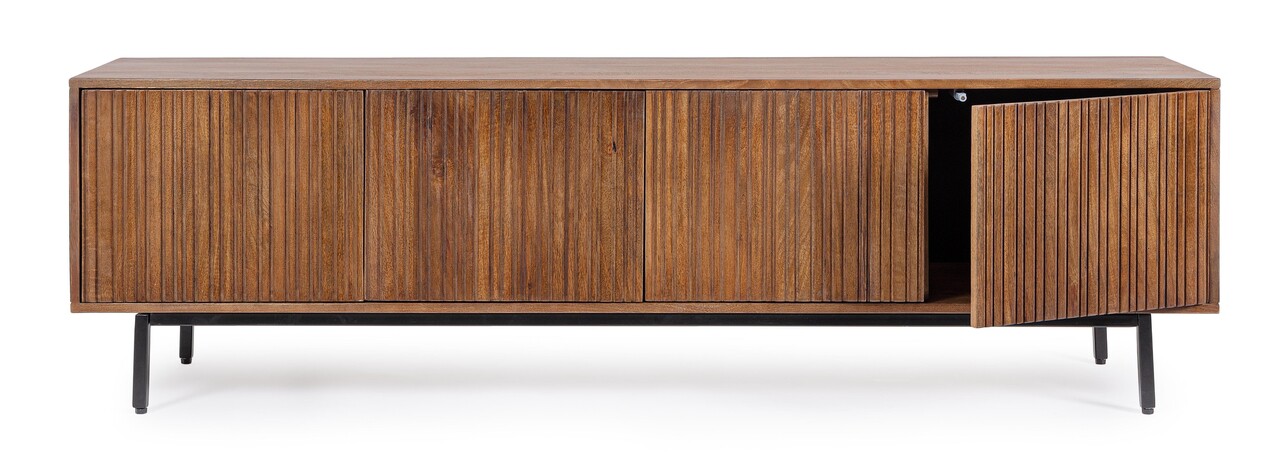 Comoda TV Tadita, Bizzotto, 170x40x50 cm, lemn de mango/otel - 1 | YEO
