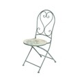 Scaun pentru gradina Panama Mosaic, Decoris, 47x39x94 cm, verde