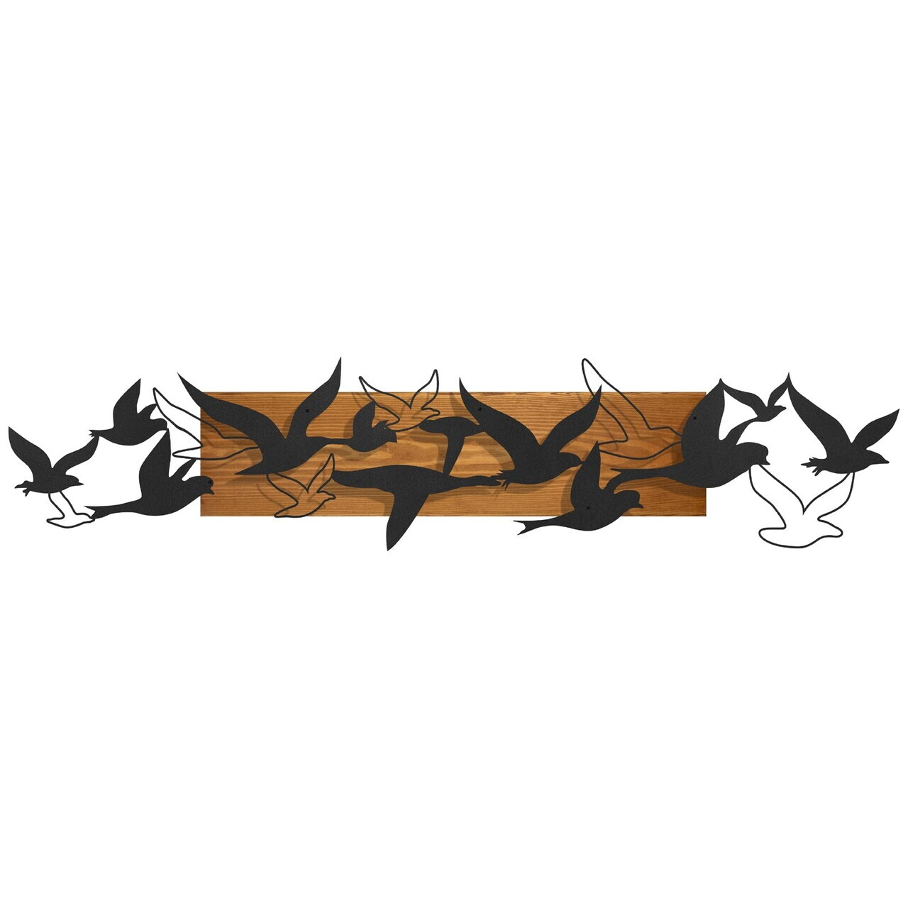 Decoratiune de perete, Libertà, Cadru: Lemn (Grosime: 2 cm), Nuc negru — imaginea 7