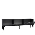 Comoda TV, Olivia, Madera, Antracit / Argintiu