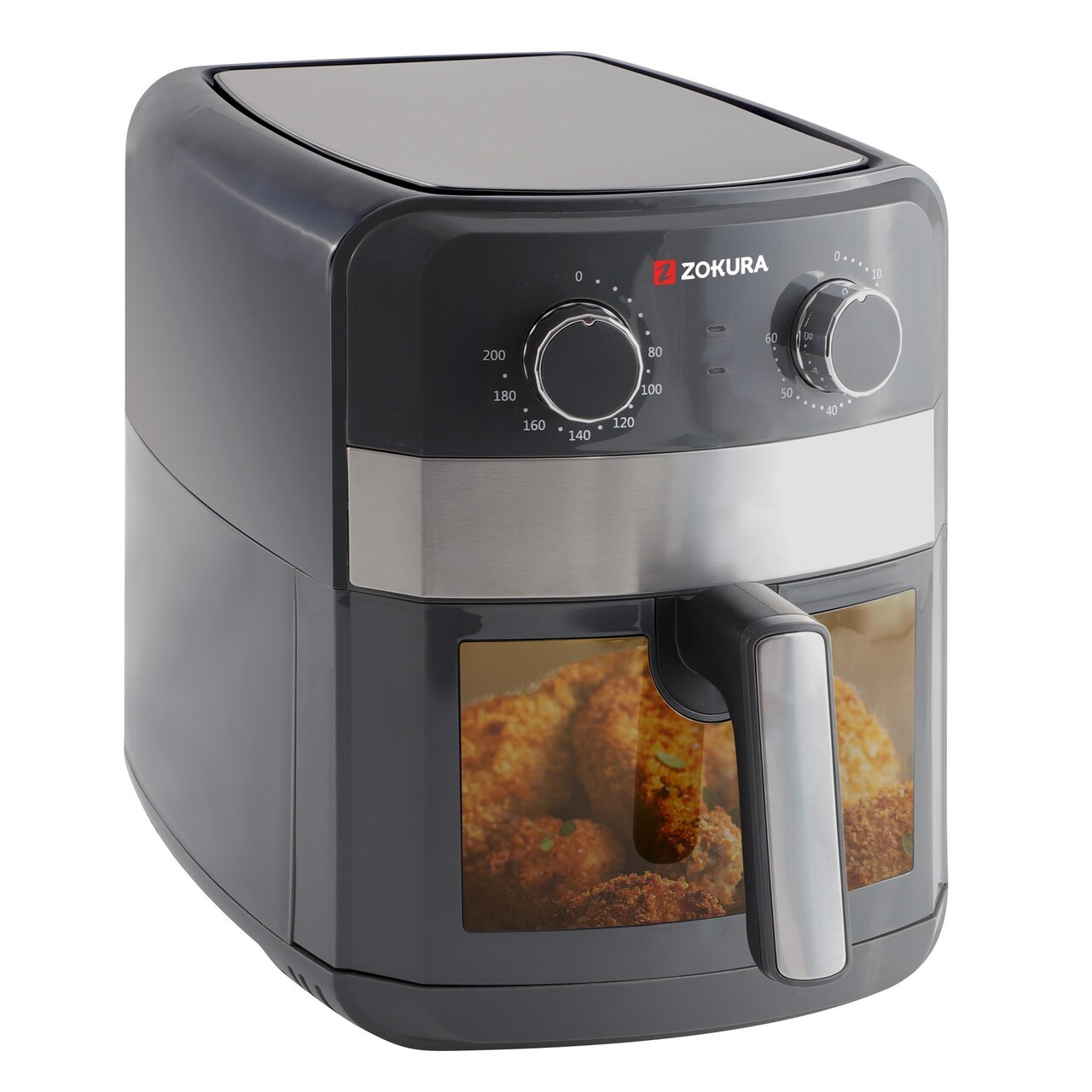 Friteuza cu aer cald, 6,3L, 1350W - Zokura - view 2
