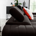 Coltar extensibil dreapta 3 locuri ELTAP, RT-97RIV, Grayson, 278x205x92 cm, lemn/poliester, gri inchis