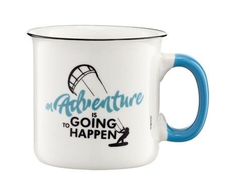 Cana adventure is going to happen, ambition, 510 ml, portelan, alb