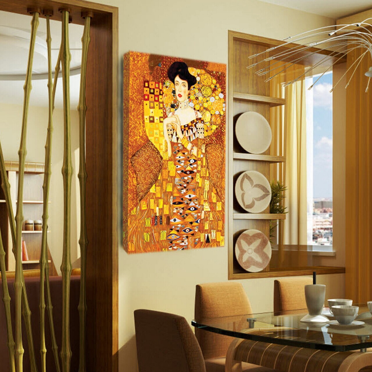 Tablou decorativ, BAS-YAP-1023, Dimensiune: 60 x 90 cm, Multicolor — imaginea 3