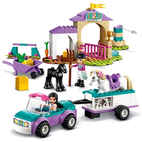 Jucarie - Dresaj de cai si remorca, LEGO, plastic