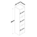 Raft pentru perete, Wren, E3 - 2455, 22.1 x 90 x 18.5 cm, pal melaminat, nuc