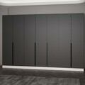 Cuier de perete, Minerva, Noah, 315x210x35 cm, PAL, Antracit