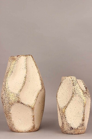 Set 2 ghivece, Lutharnia, Crem