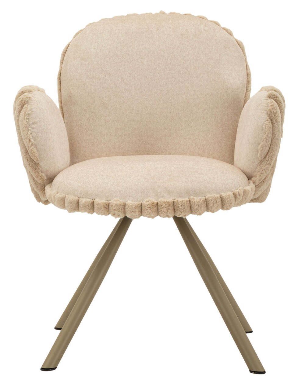 Set 2 scaune Stockholm -B, Mauro Ferretti, 64x68x83 cm, fier/poliester, crem