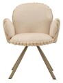 Set 2 scaune Stockholm -B, Mauro Ferretti, 64x68x83 cm, fier/poliester, crem