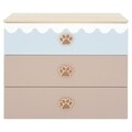 Comoda cu 3 sertare, Teddy, L.84 l.45 H.76, mdf, multicolor