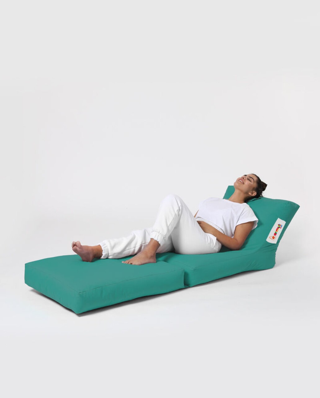 Fotoliu Extensibil, Siesta, Ferndale Bean Bag, 55 - 180 Cm, Poliester Impermeabil, Turcoaz