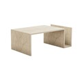 Masuta de cafea, Asse Home, Memo, Travertin