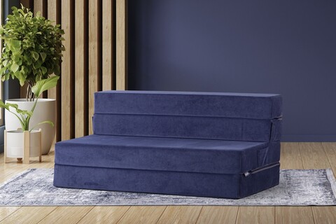 Canapea extensibila 2 locuri, Salida, 363SLD1133, Textil, Albastru