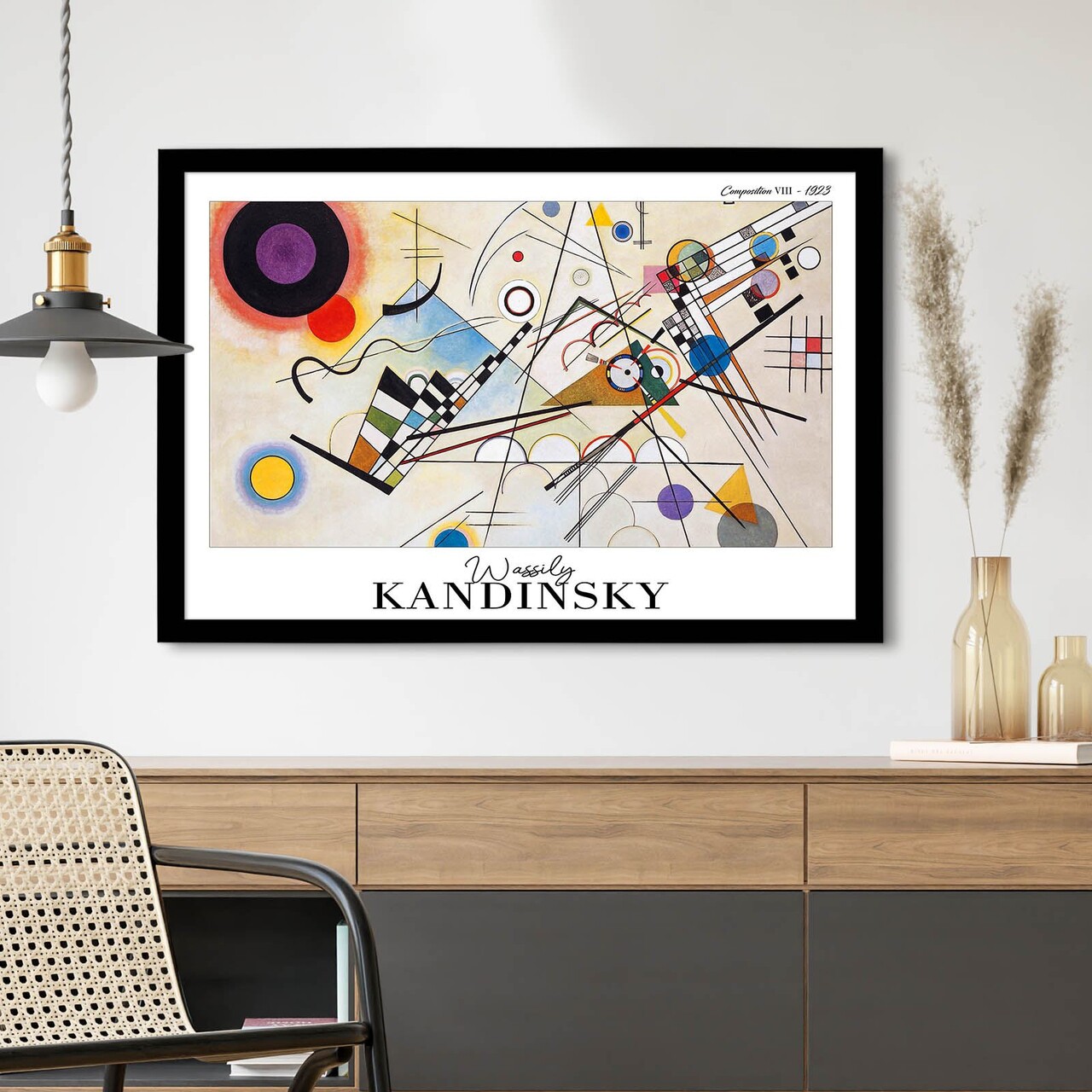 Tablou decorativ 4262SYHKANDINSKY-002 Fundal: 100% MDF (Grosime: 27 mm) Multicolor