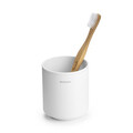 Suport periute si pasta de dinti, Brabantia, MindSet, 8.1x8.1x9.4 cm, otel, Alb