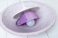 Lustra Afternoon tea, Deco Republic, E27, 1x60W, ceramica, lila-mov