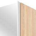 Dulap inalt cu 3 usi culisante, Mira, 271 x 62 x 229 cm, pal/oglinda, sonoma