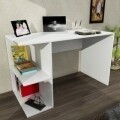 Birou Wooden Art, Elegance White, 120x75x60 cm