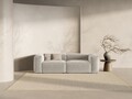 Canapea 3 locuri, Bergamo, Cosmopolitan Design, 264x108x70 cm, tesatura structurata, bej